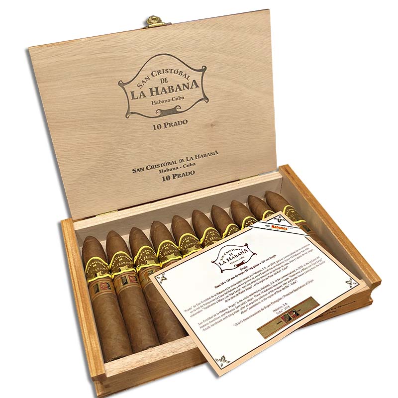 Коробка San Cristobal de La Habana Prado на 10 сигар