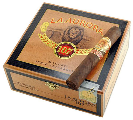 Коробка Lа Aurora 107 Maduro Robusto на 21 сигару