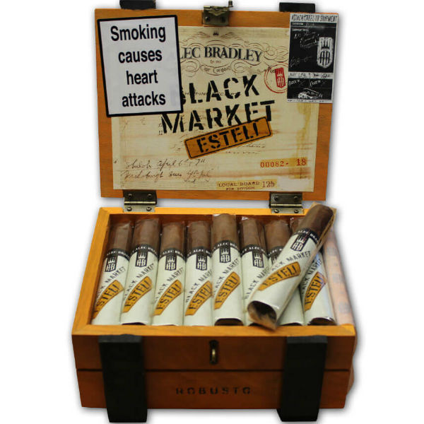 Коробка Alec Bradley Black Market Esteli Robusto на 24 сигары