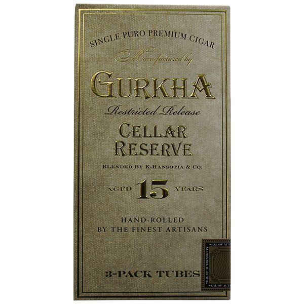 Упаковка Gurkha Cellar Reserve 15Y Tubes на 3 сигары