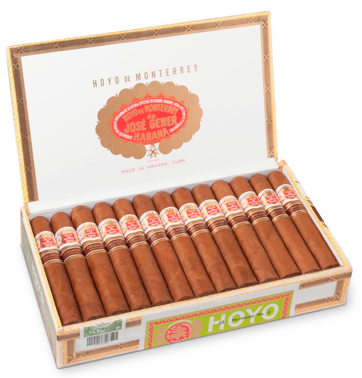 Коробка Hoyo de Monterrey Anejados Hermosos No 4 на 25 сигар