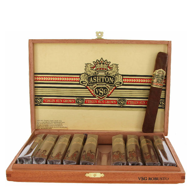 Коробка Ashton VSG Especial Robusto на 10 сигар