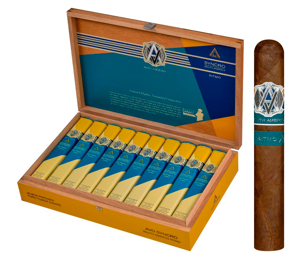Коробка AVO Syncro South America Ritmo Toro Tubos на 20 сигар