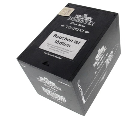 Коробка Bossner Black Edition Torpedo на 25 сигар