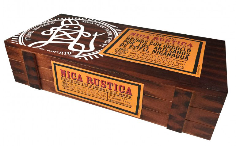 Коробка Drew Estate Nica Rustica El Brujito на 12 сигар