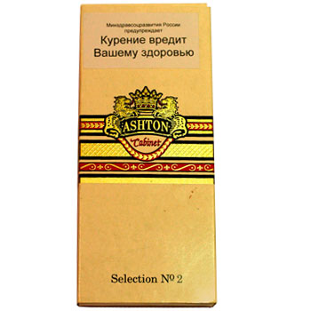 Упаковка Ashton Cabinet № 2 на 4 сигары