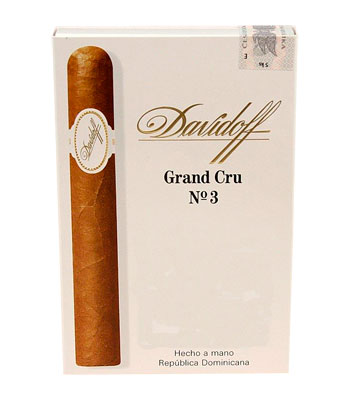 Упаковка Davidoff Grand Cru No 3 на 5 сигар
