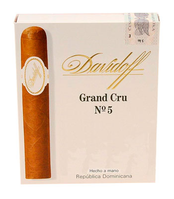 Упаковка Davidoff Grand Cru No 5 на 5 сигар