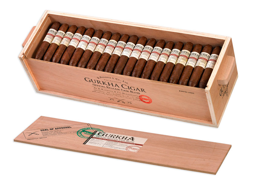 Коробка Gurkha Cask Blend Cooper Double Robusto на 100 сигар