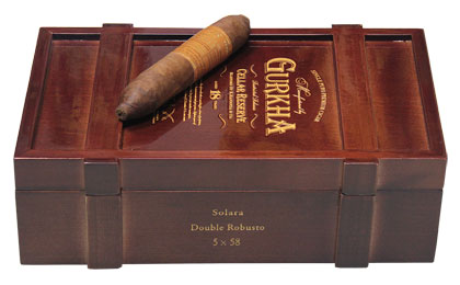Коробка Gurkha Cellar Reserve Aged 18 Years Solara Double Robusto на 20 сигар