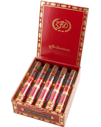 Коробка La Flor Dominicana Double Ligero Corona Tubos на 10 сигар