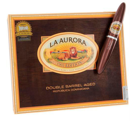 Коробка La Aurora 1903 Edition Double Barrel Aged на 8 сигар