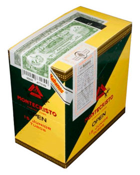 Упаковка Montecristo Open Junior Tubos на 15 сигар