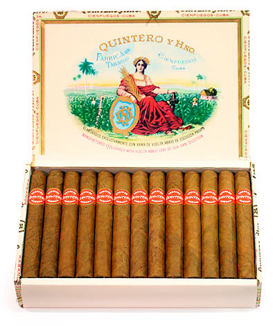 Коробка Quintero Londres Extra на 25 сигар