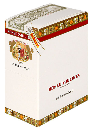 Упаковка Romeo y Julieta Romeo No 1 на 15 сигар