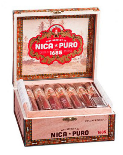 Коробка Alec Bradley Nica Puro Robusto на 20 сигар
