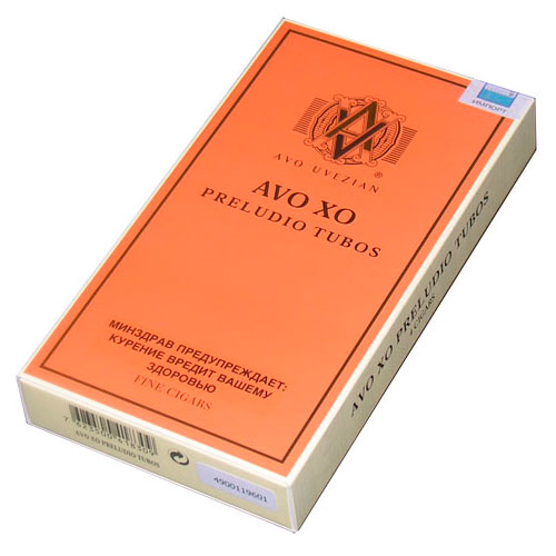 Упаковка AVO XO Preludio Tubos на 4 сигары