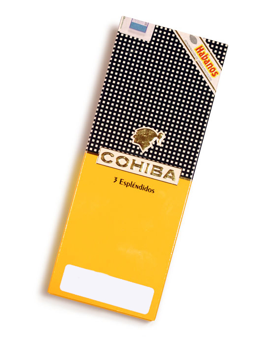 Упаковка Cohiba Esplendidos на 3 сигары