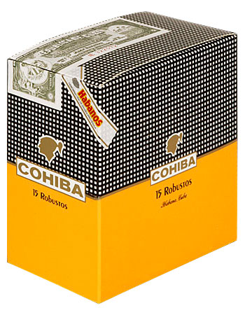 Упаковка Cohiba Robustos на 15 сигар