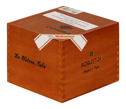 Коробка Cohiba Robustos на 25 сигар