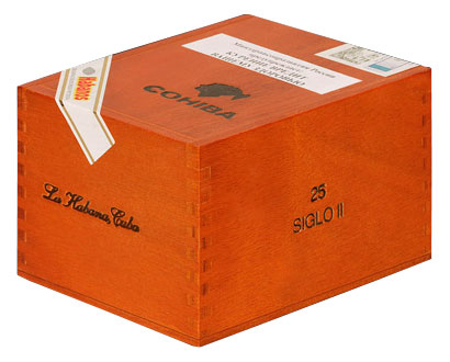 Коробка Cohiba Siglo II на 25 сигар