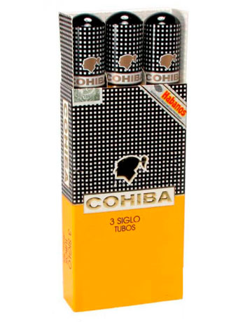 Упаковка Cohiba Siglo II Tube на 3 сигары