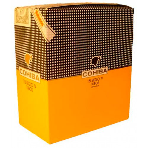 Упаковка Cohiba Siglo IV Tubos на 15 сигар