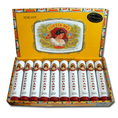 Коробка Cuesta Rey Centenario Tuscany Tubos на 10 сигар