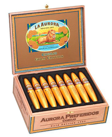 Коробка La Aurora 1903 Preferidos Gold на 8 сигар