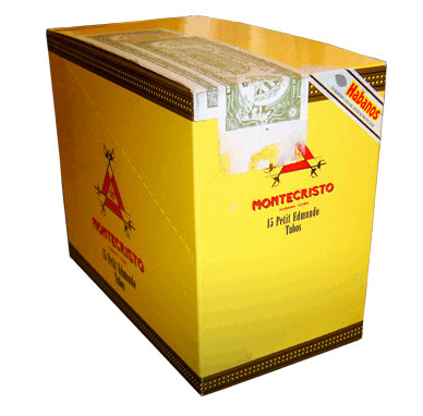 Упаковка Montecristo Petit Edmundo Tubos на 15 сигар
