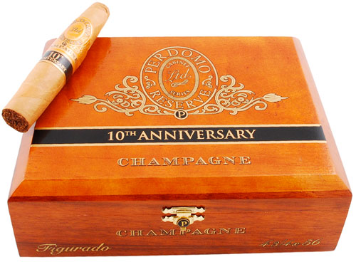 Коробка Perdomo Reserve 10th Anniversary Champagne Figurado на 25 сигар