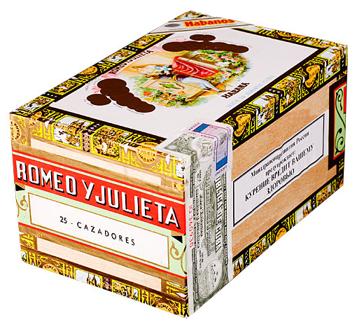 Коробка Romeo y Julieta Cazadores на 25 сигар