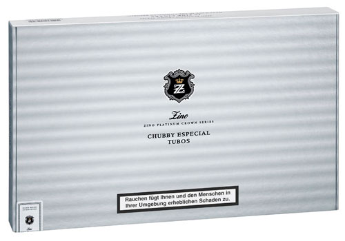 Коробка Zino Platinum Crown Chubby Especial Tubos на 10 сигар