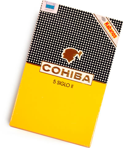Упаковка Cohiba Siglo II на 5 сигар