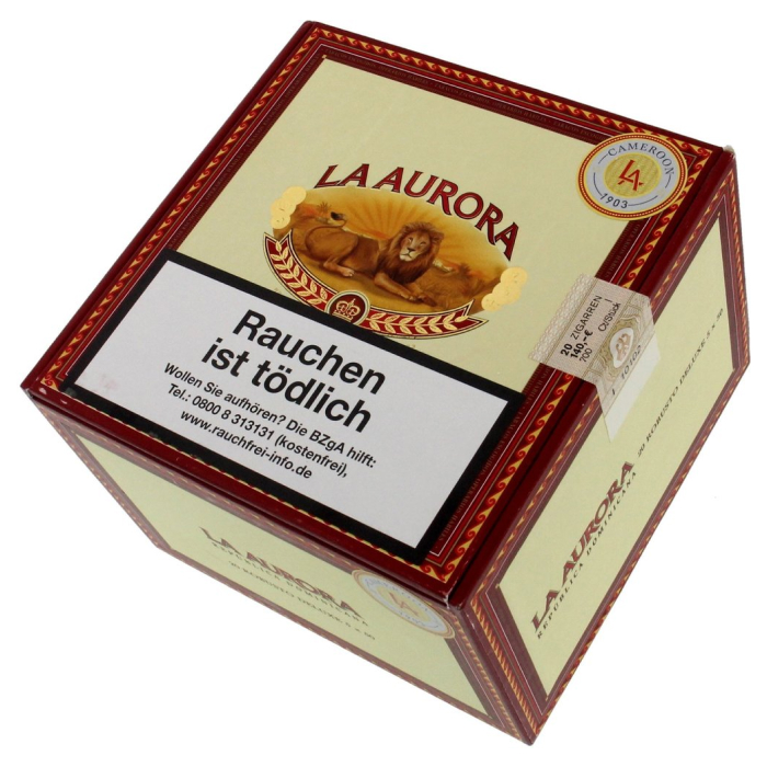 Коробка La Aurora 1903 Edition Cameroon Robusto Deluxe Tubes на 20 сигар