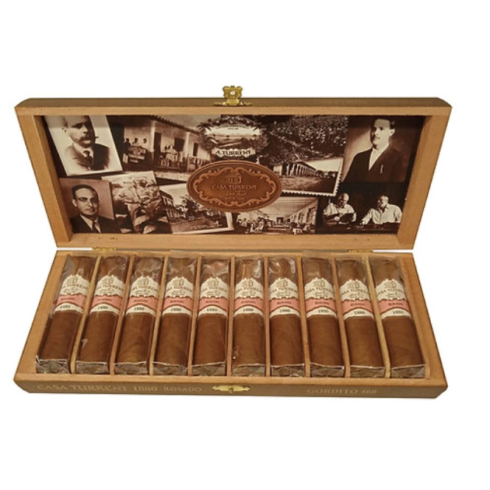 Коробка Casa Turrent 1880 Rosado Gordito 460 на 10 сигар