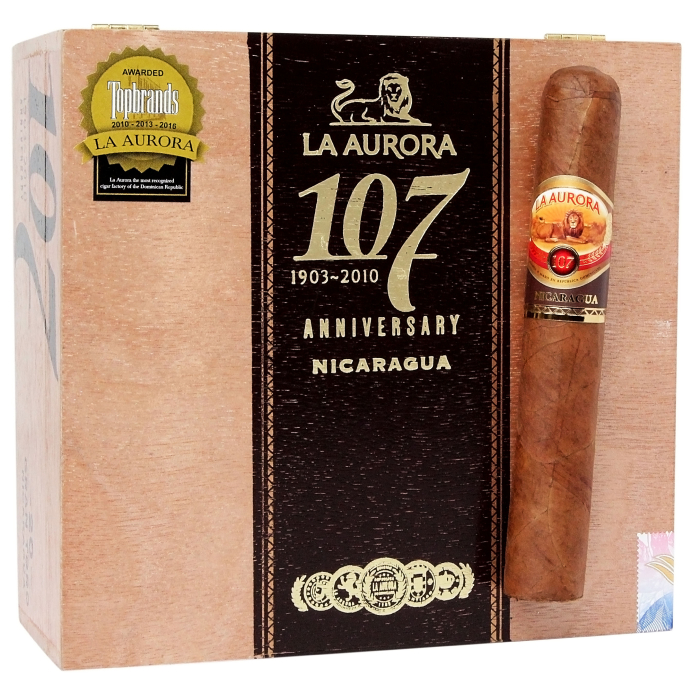 Коробка La Aurora 107 Nicaragua Gran Toro на 20 сигар