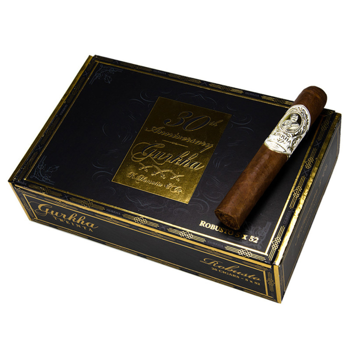 Коробка Gurkha Treinta 30th Anniversary Robusto на 20 сигар