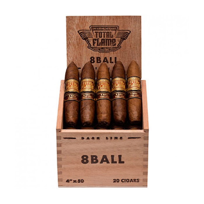 Коробка Total Flame Dark Line 8 Ball на 20 сигар