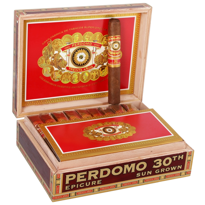 Коробка Perdomo 30th Anniversary Box-Pressed Epicure Sun Grown на 30 сигар