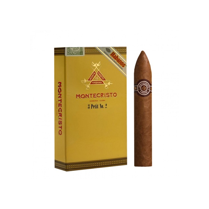 Упаковка Montecristo Petit No 2 на 3 сигары