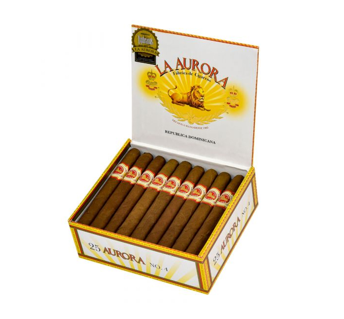 Коробка La Aurora No 4 на 25 сигар