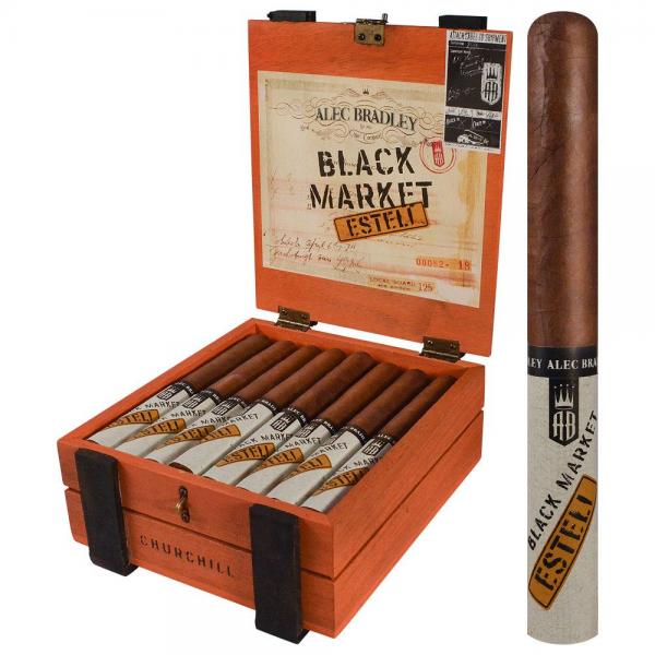 Коробка Alec Bradley Black Market Esteli Churchill на 24 сигары
