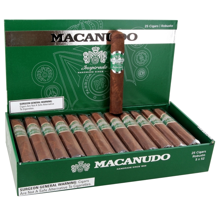 Коробка Macanudo Inspirado Green Robusto на 25 сигар