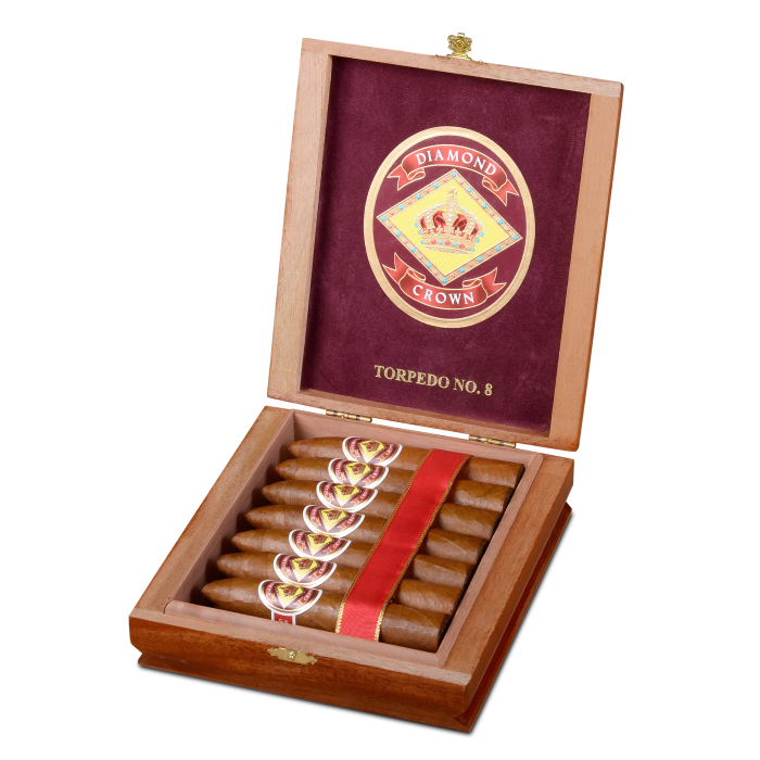 Коробка Diamond Crown Classic Torpedo Natural №8 на 15 сигар