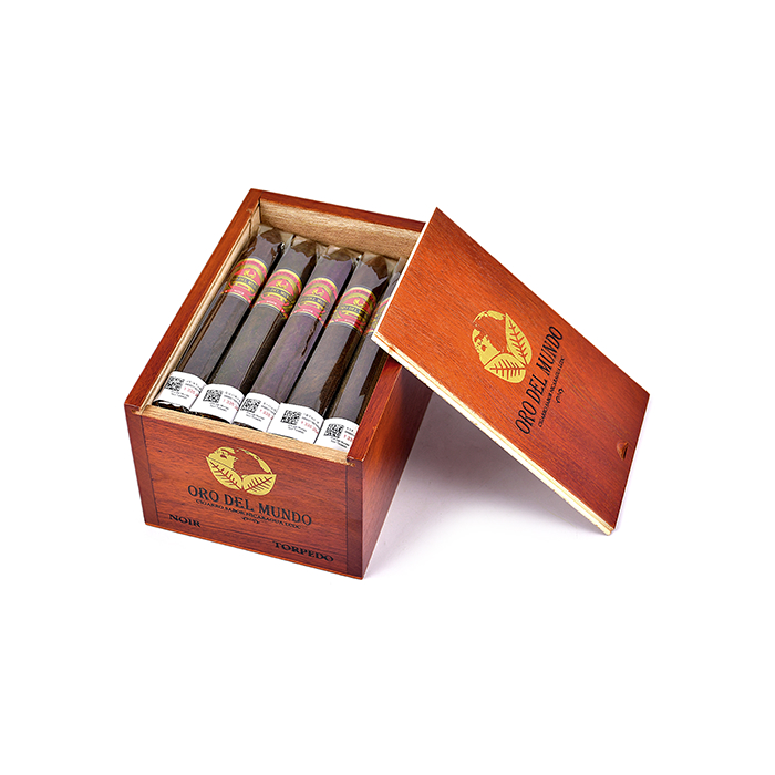 Коробка Oro Del Mundo Noir Torpedo на 20 сигар
