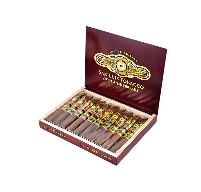 Коробка Perdomo LE San Luis Tobacco 20th Anniversary Sun Grown Belicoso на 10 сигар