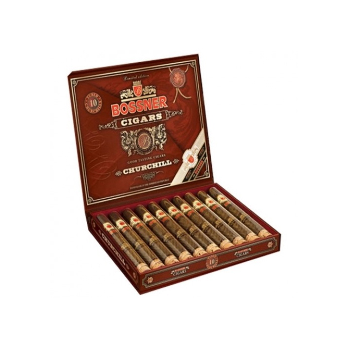 Коробка Bossner Churchill Tube Edition Connecticut Private Label  на 10 сигар