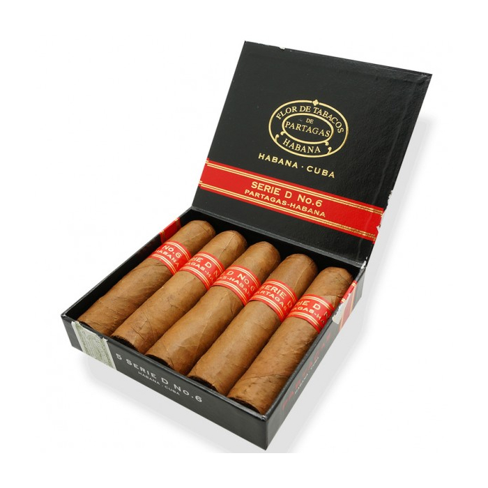 Упаковка Partagas Serie D No 6 на 5 сигар