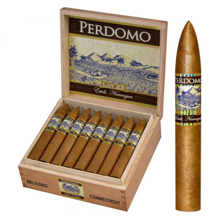 Коробка Perdomo Lot 23 Belicoso Connecticut на 24 сигары